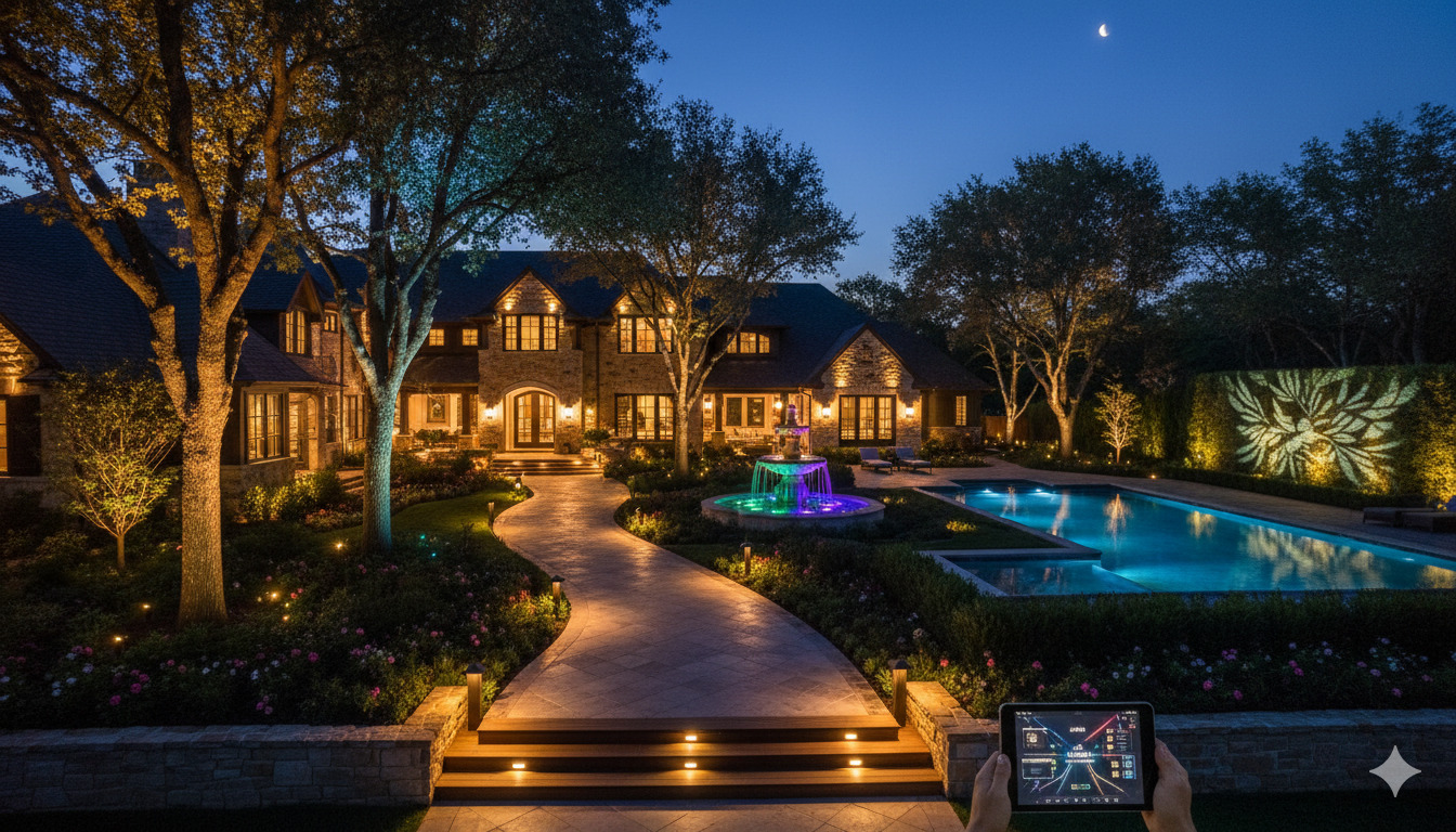 Luxury landscape lighting package