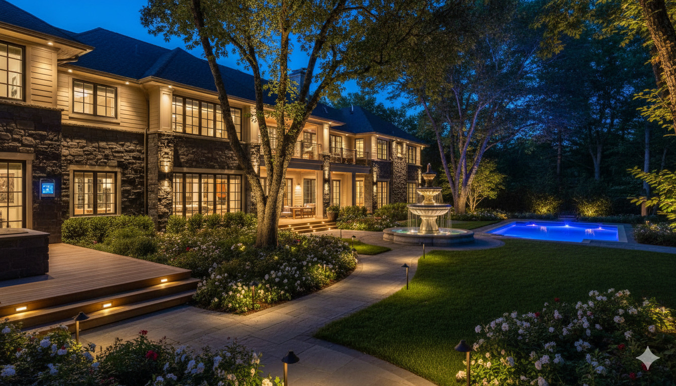 Premium landscape lighting package